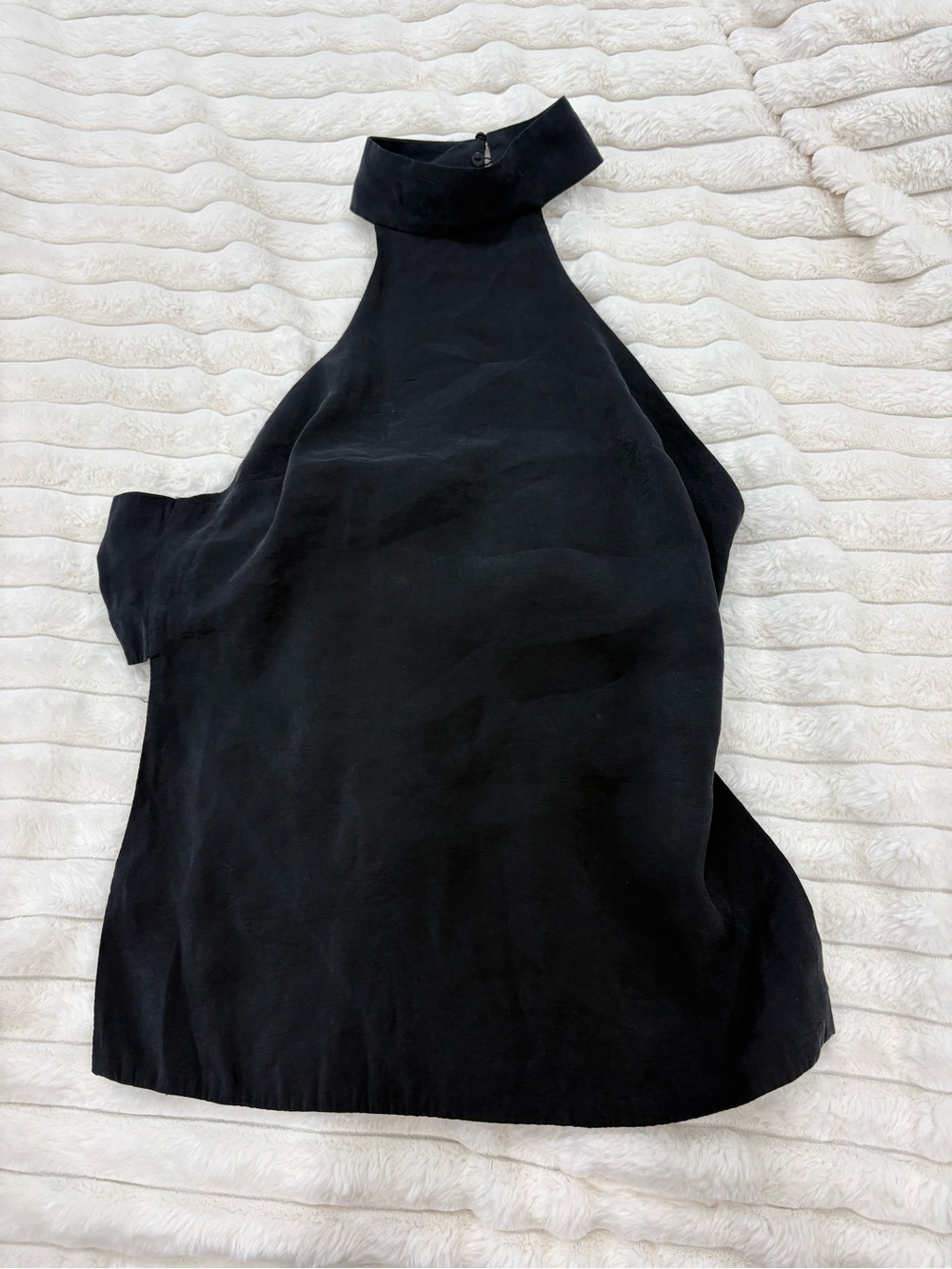 Zara Black Backless Halter Top